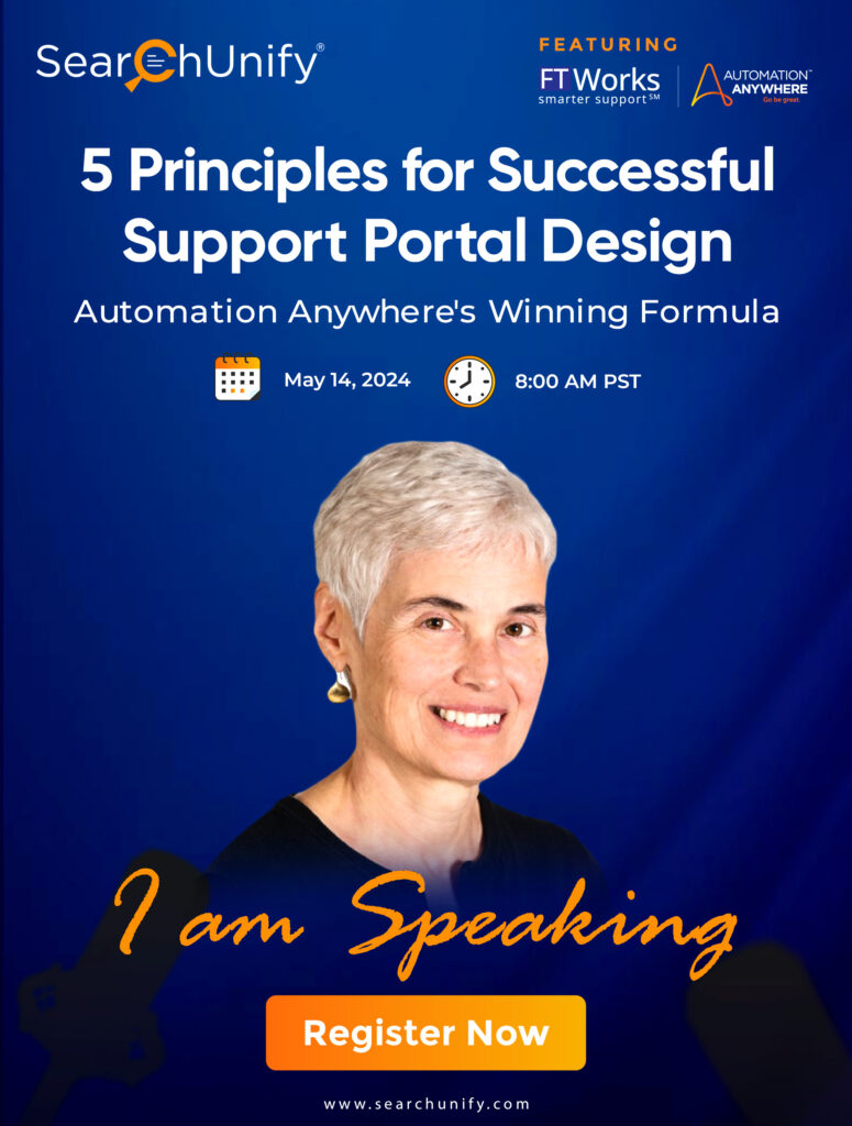 Announcement for the 5/14/2024 SupportWebsite Design webinar