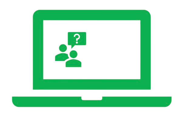 support site on a computer